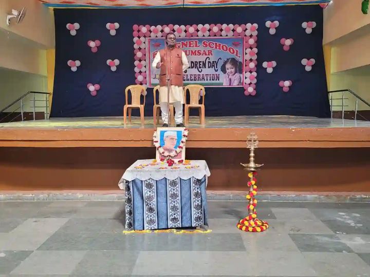 A celebration on the school stage