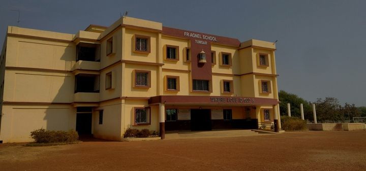 Side view of the school building